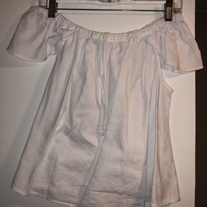 White off the shoulder top